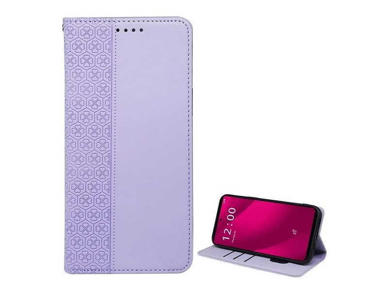 Gigapack T Phone 2 Pro 5G Bőr hatású telefon tok, világoslila (GP-159694)