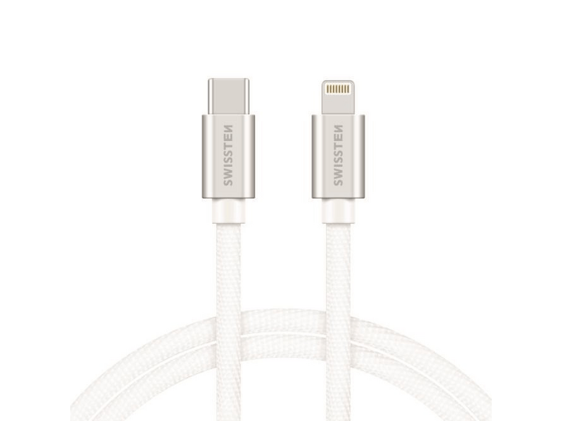 Swissten USB-C/Lightning adat- és töltőkábel, 2 m (71529202)