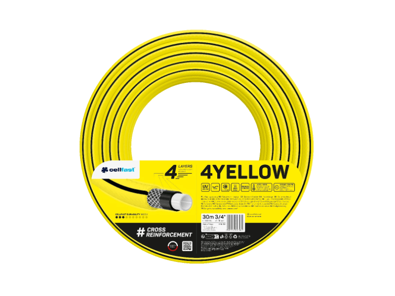 Cellfast Yellow 4 rétegű locsolótömlő 3/4