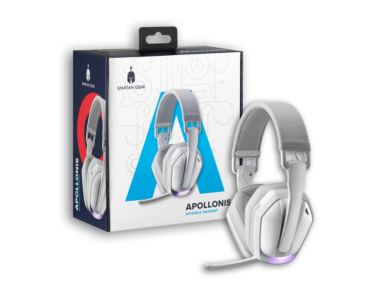 Spartan Gear Apollonis Gamer headset, fehér (SGHSW03)