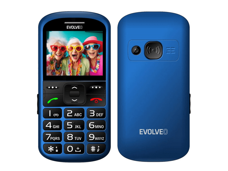 Evolveo EasyPhone XS Mobiltelefon, kék (EP-570-XS-BL)