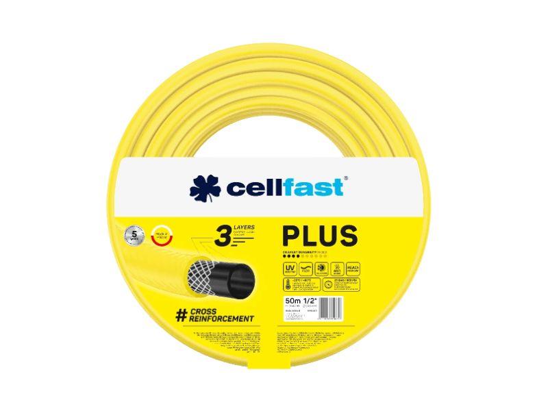 Cellfast Plus 3 rétegű locsolótömlő 1/2