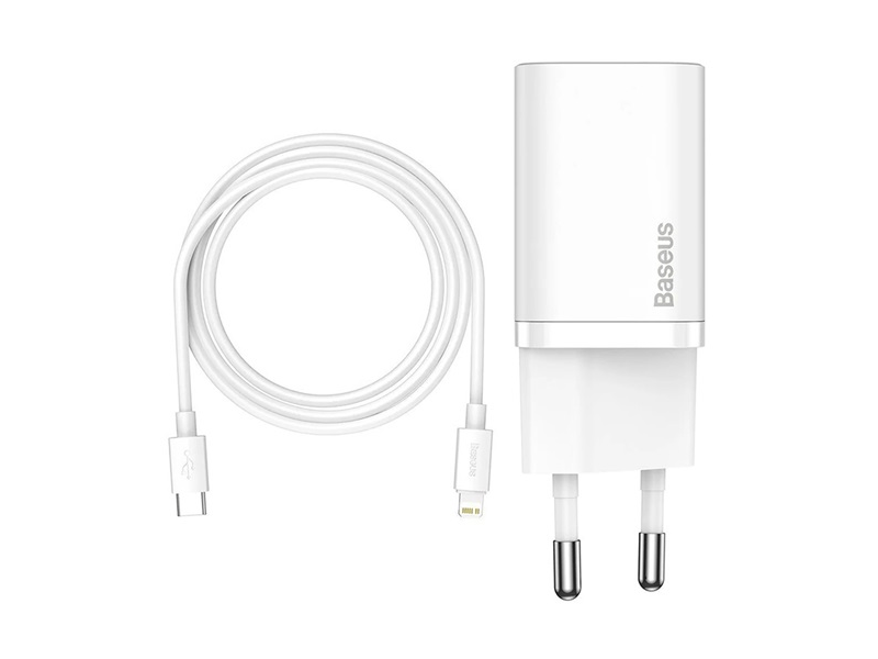 Baseus Super Si hálózati gyorstöltő+Type-C-Lightning kábel