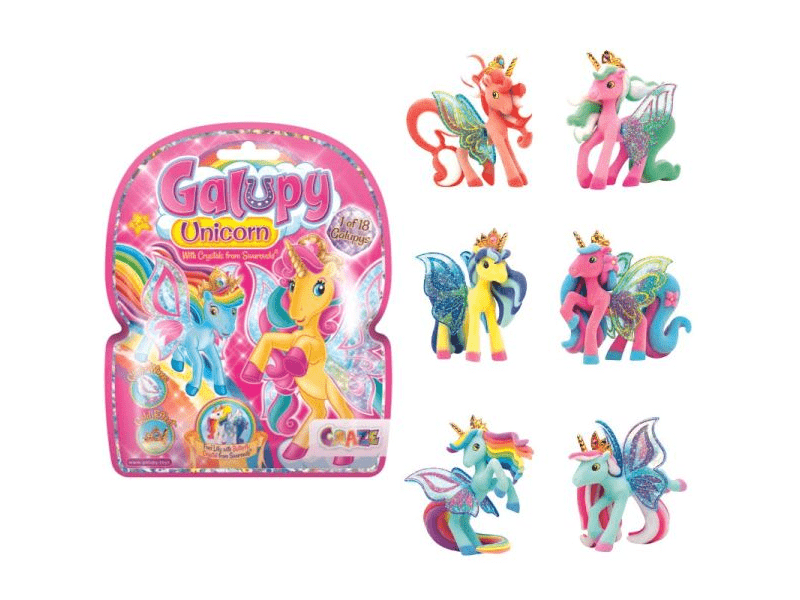 Unikornis Swarovski kristállyal, többféle