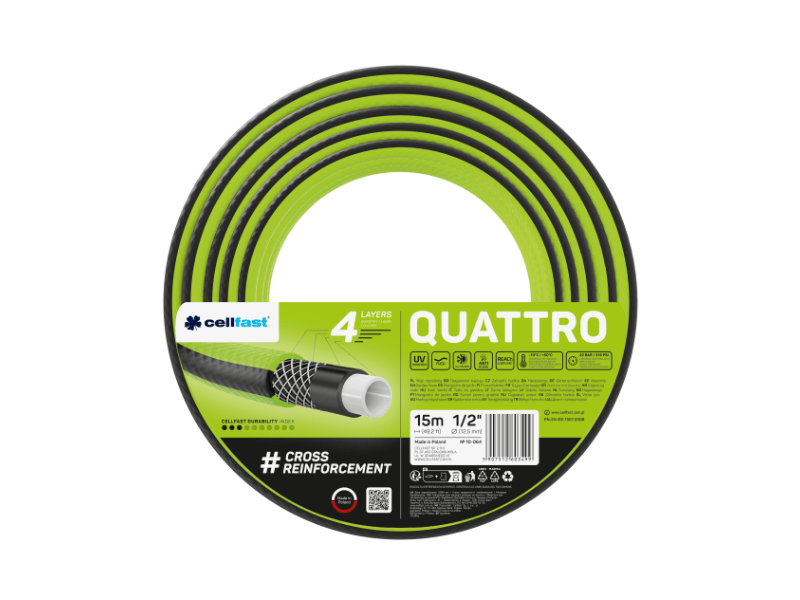 Cellfast Quattro 4 rétegű locsolótömlő 1/2