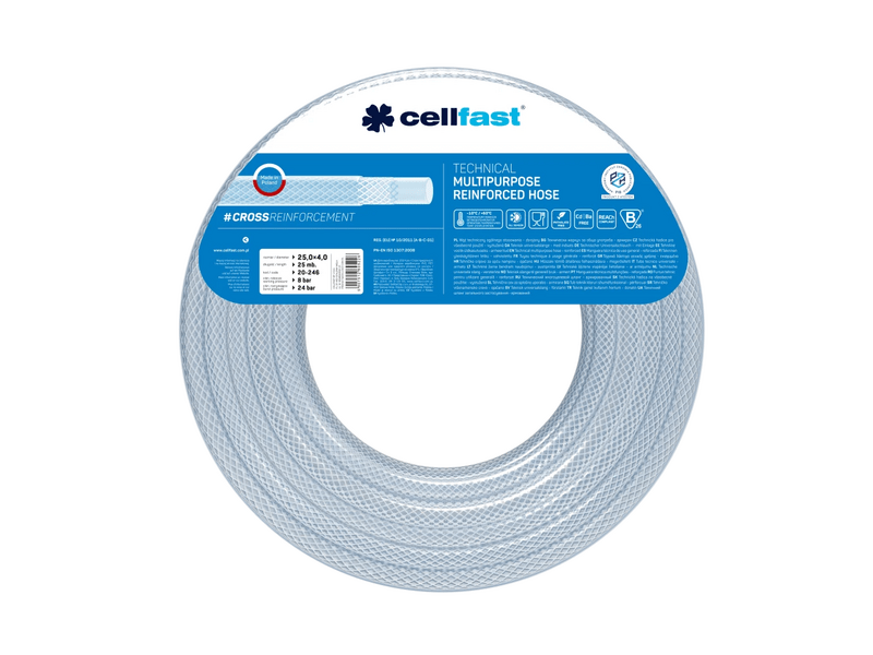 Cellfast Erősített technikai tömlő, 25x4 mm, 25 m (20-246)