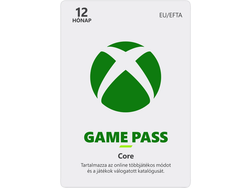 Xbox Game Pass Core - 12 hónap (Elektronikusan letölthető szoftver - ESD)