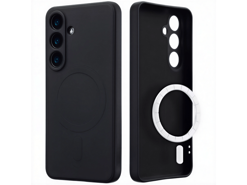 Cellect Samsung Galaxy A37 Mágneses szilikon tok, fekete