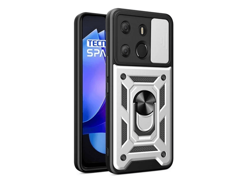 Gigapack Tecno Spark Go 2023 Szilikon tok, ezüst, (GP-157818)