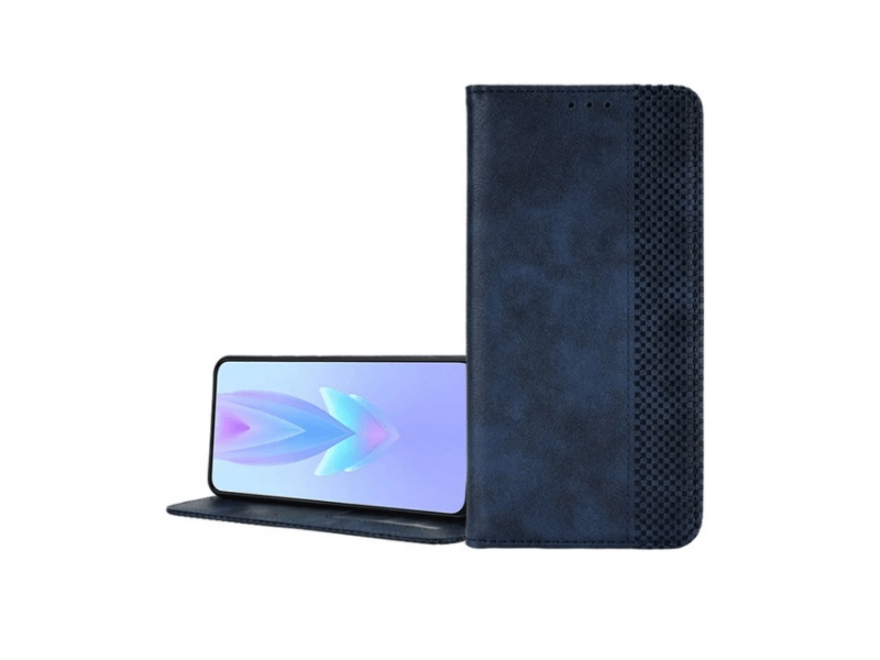 Gigapack Huawei Nova 12i Bőr hatású flip tok, sötétkék (GP-158304)