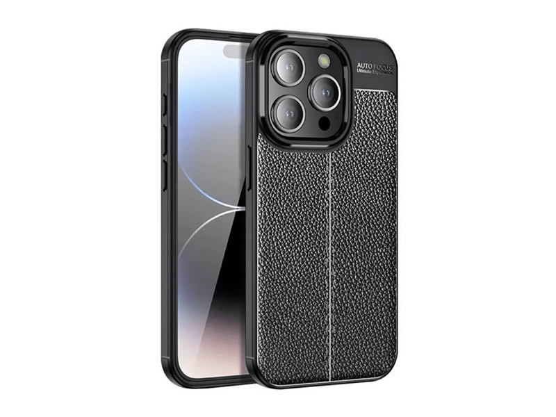 Gigapack Apple iPhone 15 Pro Szilikon telefonvédő tok, fekete (GP-144911)