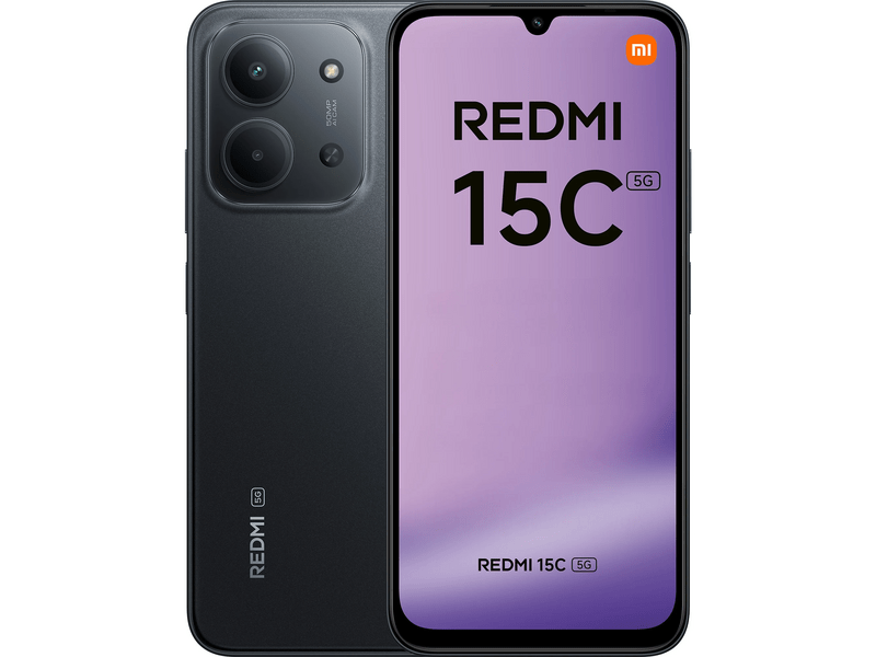 Xiaomi Redmi 15C 4/128GB 5G Okostelefon, éjfekete