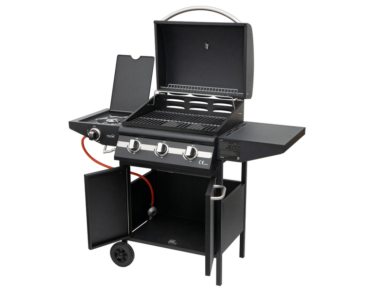 Home GRG01 gázgrill, 3 főégővel, 1 oldalégővel