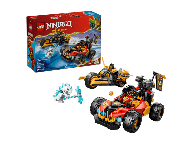 LEGO® Ninjago® Kai és Cole kombinálható járművei (71864)