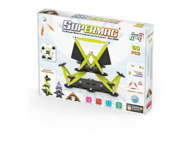 Supermag Projects Technicolor magnetski set za gradnju od 60 dijelova (SMG 0655)