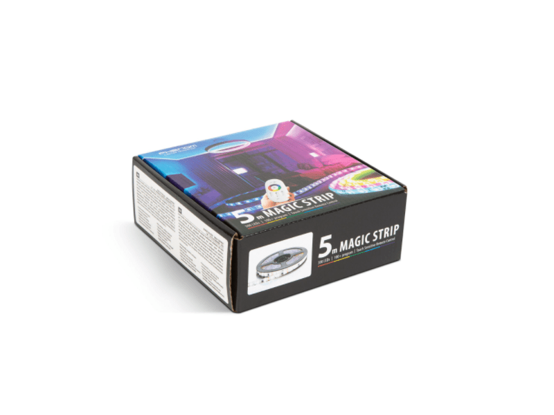 Phenom Profi Led Szalag 5m Színes RGB Adapterrel 100 programos Távirányítóval (55843)