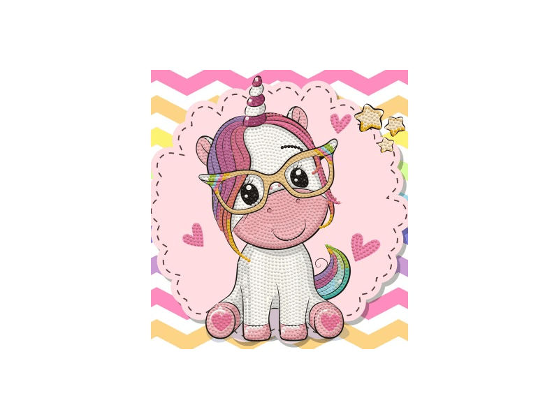 Diamond Dotz kezdő készlet gyémántfestő kép, unikornis (DD3.035)