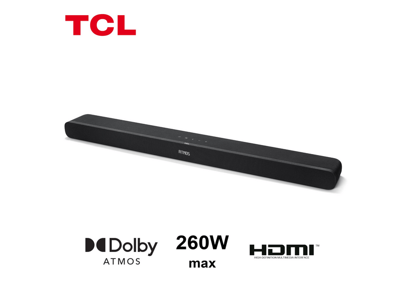 TCL TS8111 2.1 Dolby Atmos Soundbar beépített mélynyomókkal