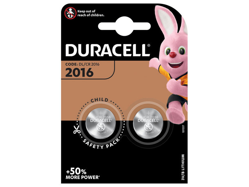 Duracell DL2016 3V gombelem, 2 db