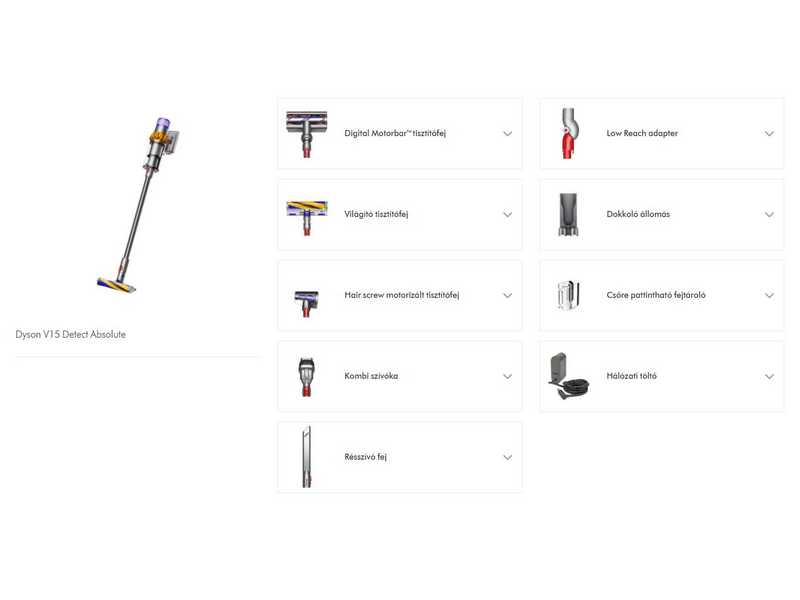 Dyson V15 Detect Absolute (2022) Kézi Porszívó