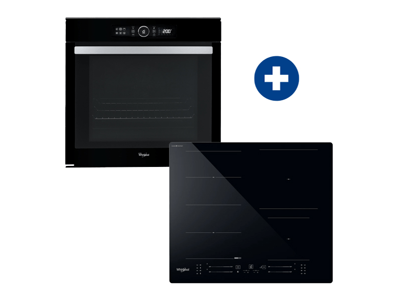 Whirlpool AKZM 8480 NB Beépíthető sütő + Whirlpool WF S3660 CPNE Indukciós főzőlap