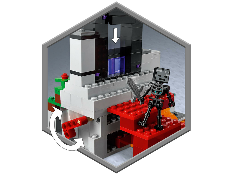 LEGO Minecraft A romos portál