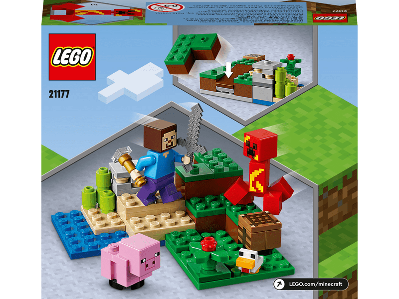 LEGO® Minecraft® A Creeper™ rajtaütés (21177)