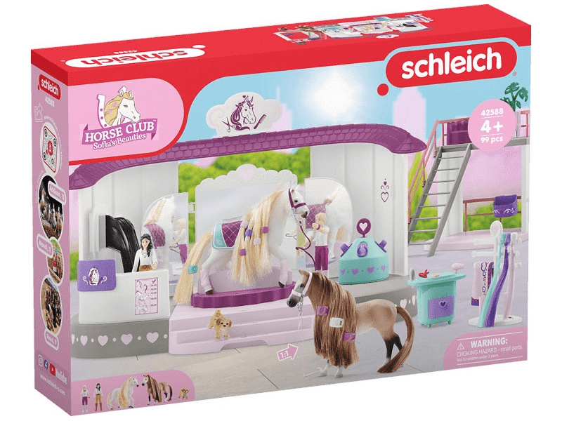 Schleich 42588 Horse Club: Lovas szépségszalon