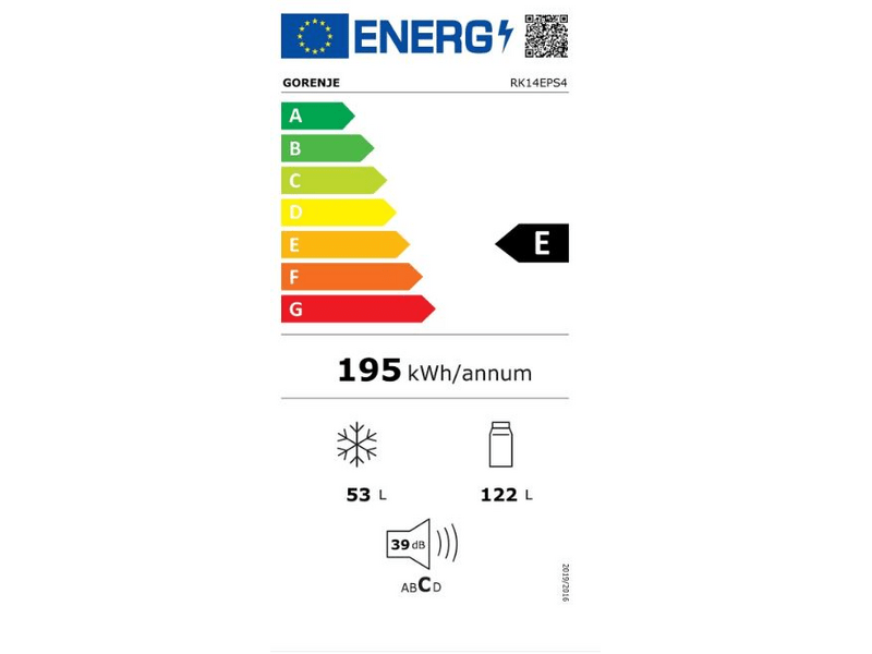 Gorenje RK14EPS4 Alulfagyasztós kombinált hűtőszekrény