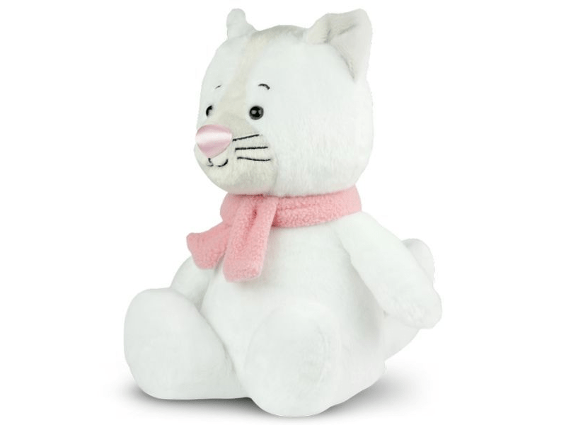Fényes orrú plüss cica, 25 cm (DKL 0064)