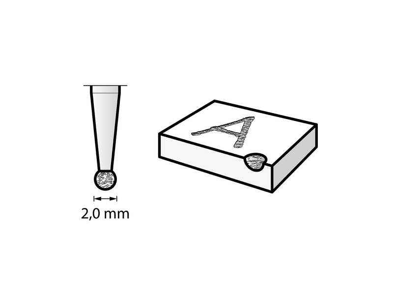 Dremel 26157103JA Dijamantna brusna ploča, 2 mm