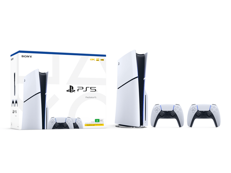 Angelfish Ps5 Sony PlayStation 5 PS5 Slim konzol+DualSense Wireless Controller