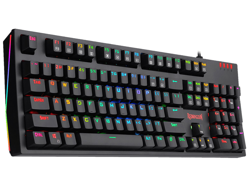 Redragon K592 Amsa-Pro RGB Gaming billentyűzet, Barna switch