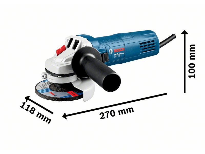 Bosch GWS 750 S kutna brusilica (0601394121)