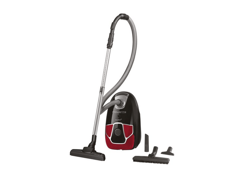 Rowenta RO6859EA Silence Force Allergy+ Porzsákos porszívó, Fekete/Piros