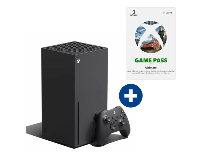 Microsoft Xbox Series X 1TB Játékkonzol + Xbox Game Pass Ultimate 3 hónapos előfizetés