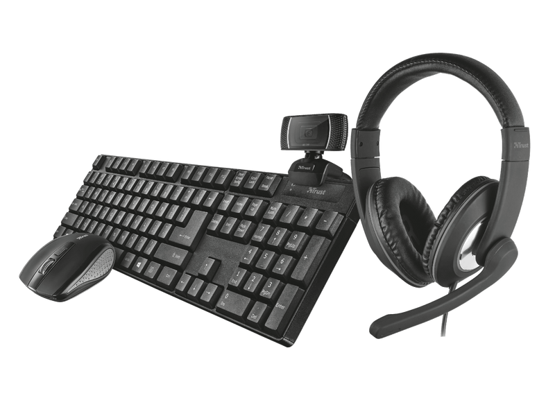 Trust Qoby 4-az-1-ben Home Office készlet (24040)