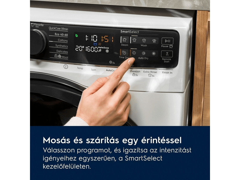 Mosó-szárítógép, 9/5, 1600 f/p