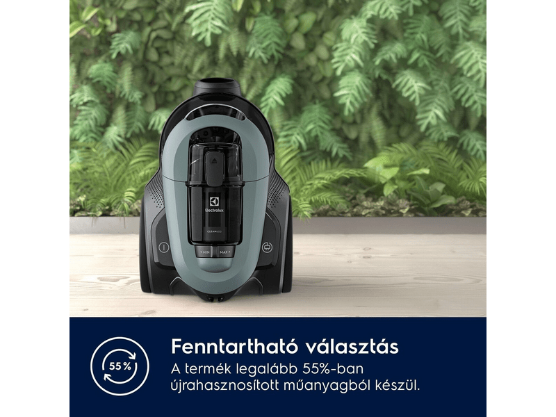 Porzsák nélküli porszívó 550W,óceán zöld