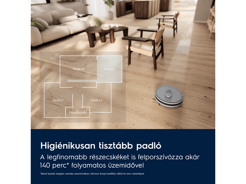 Electrolux Hygienic 700 LiDAR robotporszívó (ER71HW1UG)