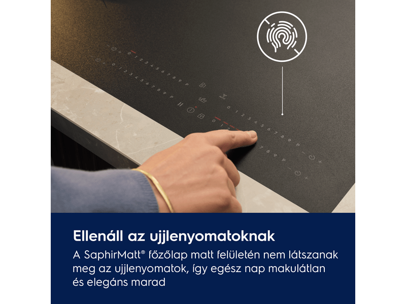 Electrolux EIS87453IZ indukciós főzőlap, SaphirMatt®