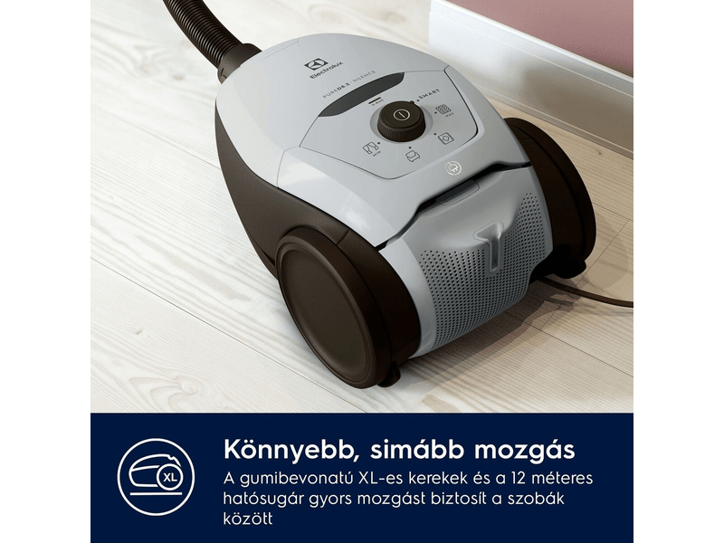 PureD8.2 porzsákos porszívó 500 W,szürke