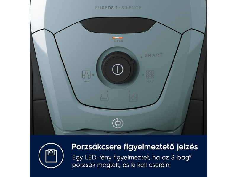 PureD8.2 porzs.porszívó halványkék