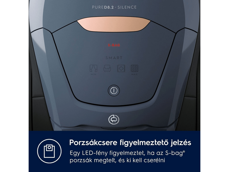 ELECTROLUX PD82-8DB Pure D8.2 szuper csendes porzsákos porszívó