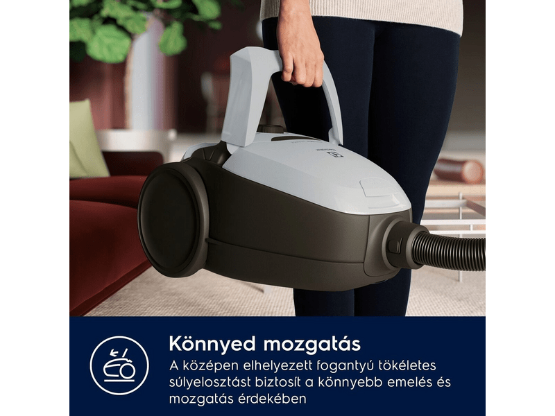 PureD8.2 porzsákos porszívó 500 W,szürke
