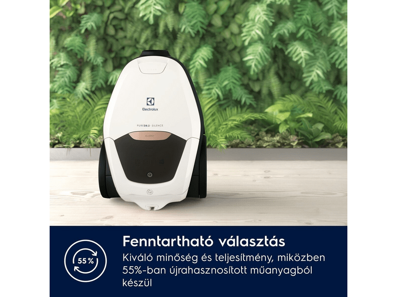 ELECTROLUX PD82-ALRG Pure D8.2 szuper csendes porzsákos porszívó, allergiában szenvedőknek