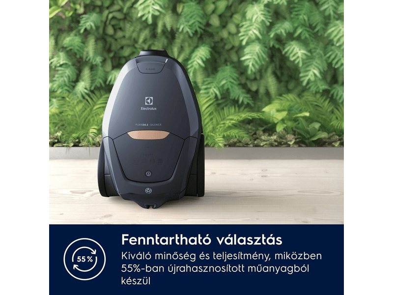 ELECTROLUX PD82-8DB Pure D8.2 szuper csendes porzsákos porszívó
