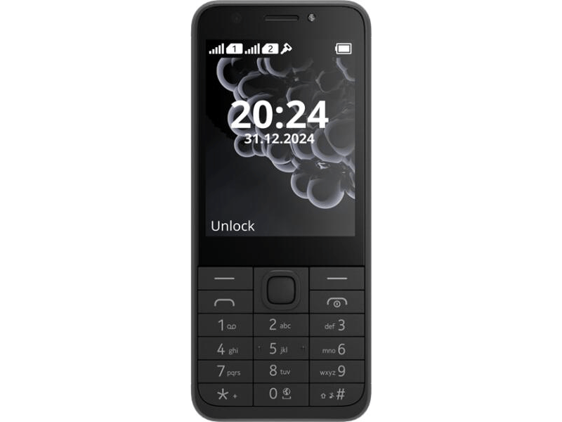 Nokia 230 (2024) Mobiltelefon, fekete