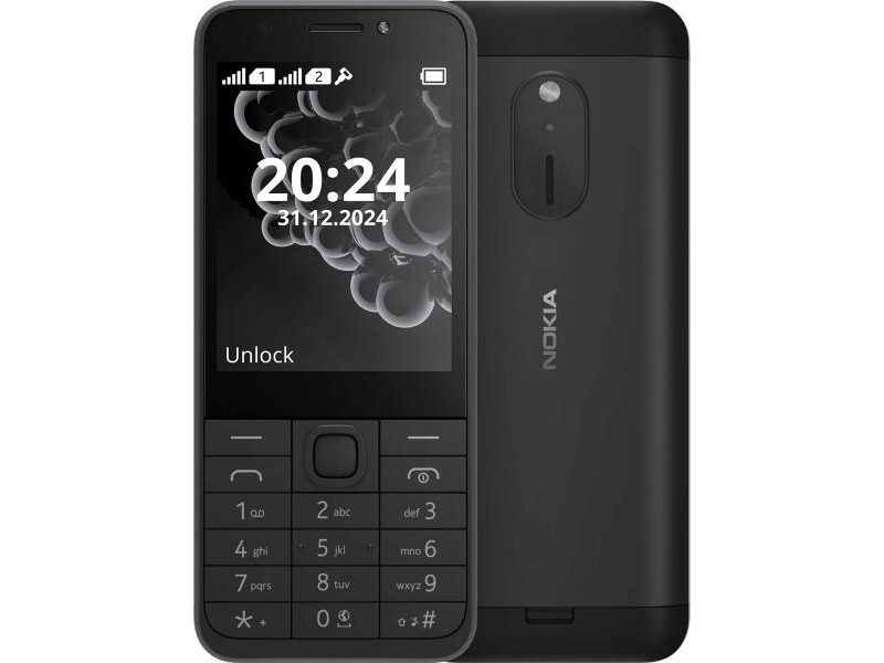 Nokia 230 (2024) Mobiltelefon, fekete