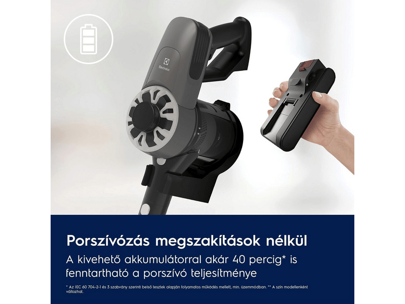 Electrolux EP31CB21TG Vezeték nélküli porszívó, Szürke